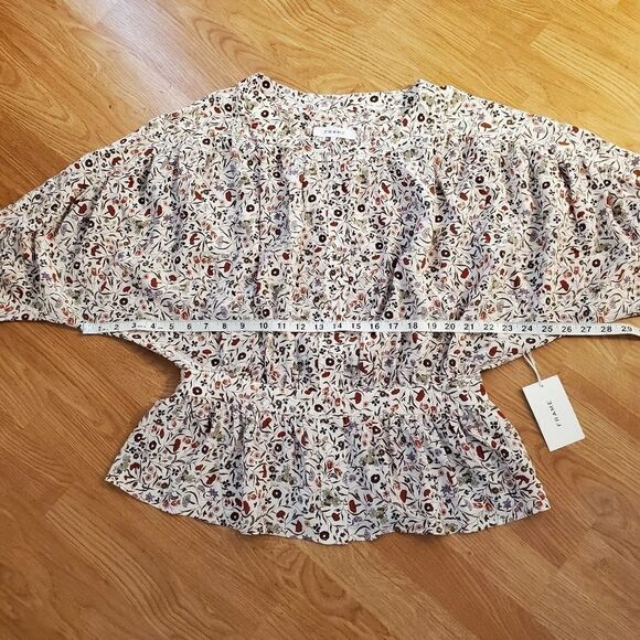 FRAME Silk Floral Kimono Top NEW - Picture 10 of 10